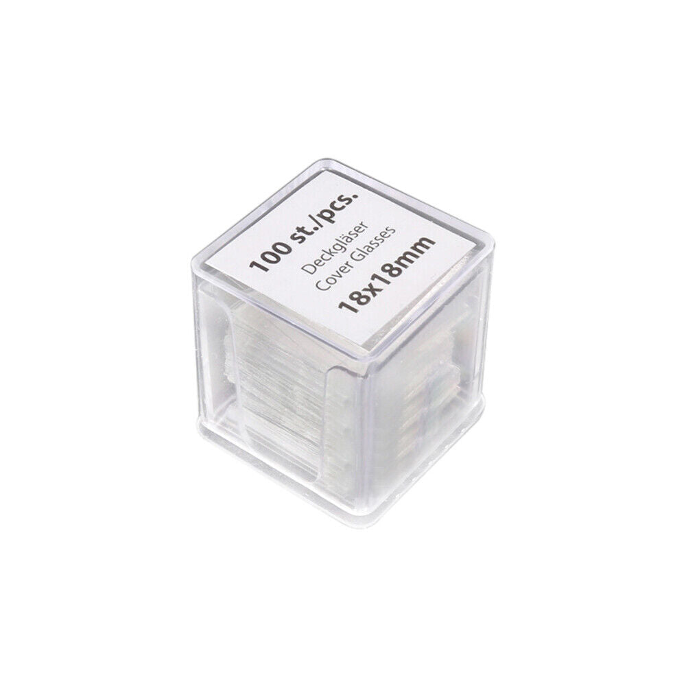 100PCS 18*18mm Coverslip Glass Blood Coverslip for Microscope
