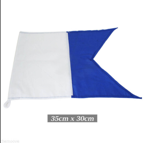 1-2pcs Large Scuba Dive Boat Flag (alpha flag) 75x60cm 35x30cm 35x50 AU STOCK