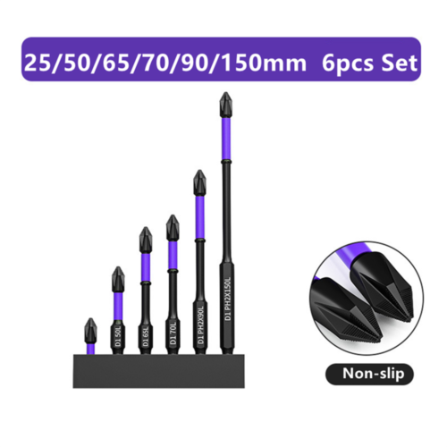 Upgraded High Hardness and Strong Magnetic Bit,D1 Impact Driver Bit Set 2023 New