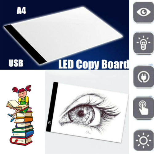 A3 A4 LED Dimmable Tracing Light Box Drawing Board Art Design Pad Copy Lightbox