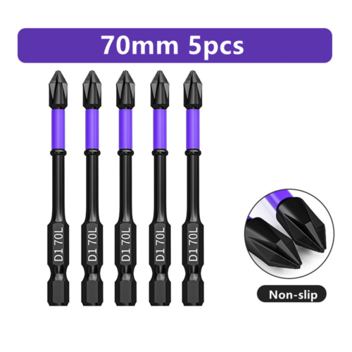 Upgraded High Hardness and Strong Magnetic Bit,D1 Impact Driver Bit Set 2023 New