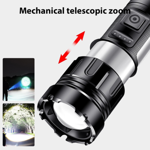 Super Bright 1000000 Lumen LED Torch Cob Work Light Flashlight USB Rechargeable