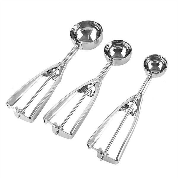 Ice Cream Scoop Stainless Steel Cookie Mash Muffin Spoon IceCream 4/ 5/ 6cm AUS