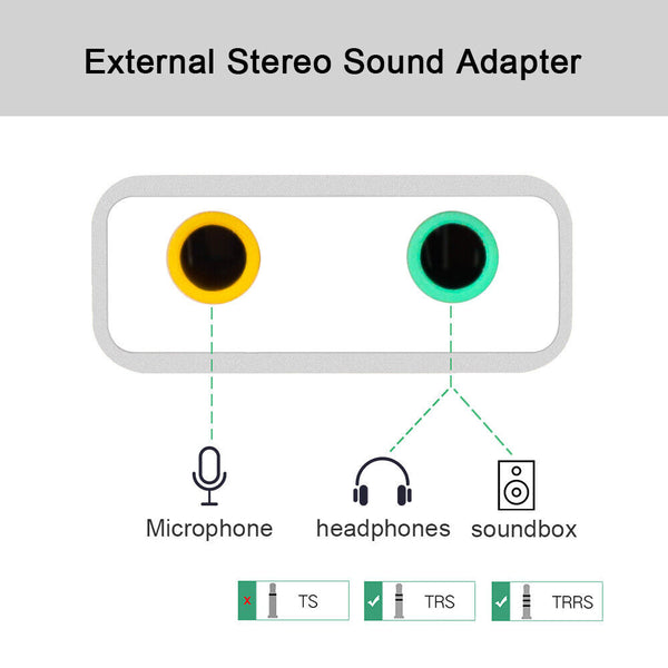 USB Type C Adapter Audio to 3.5mm Jack Headphone Microphone Aux Sound Converter