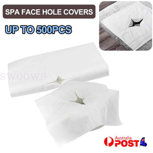 100/500pcs Disposable Face Pad Bed Table Face Hole Cover Massage Beauty Salon