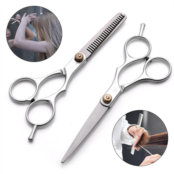 2pcs 6" Salon Hairdressing Scissors Hair Barber Professional Cutting Thinning