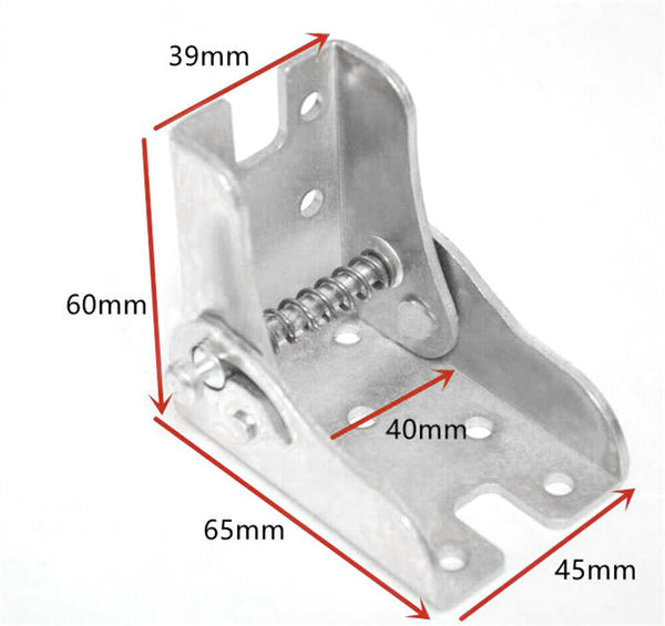 2/4pcs 90 Degree Self-Locking Folding Hinge Sofa Bed Lift Support Cabinet Hinges