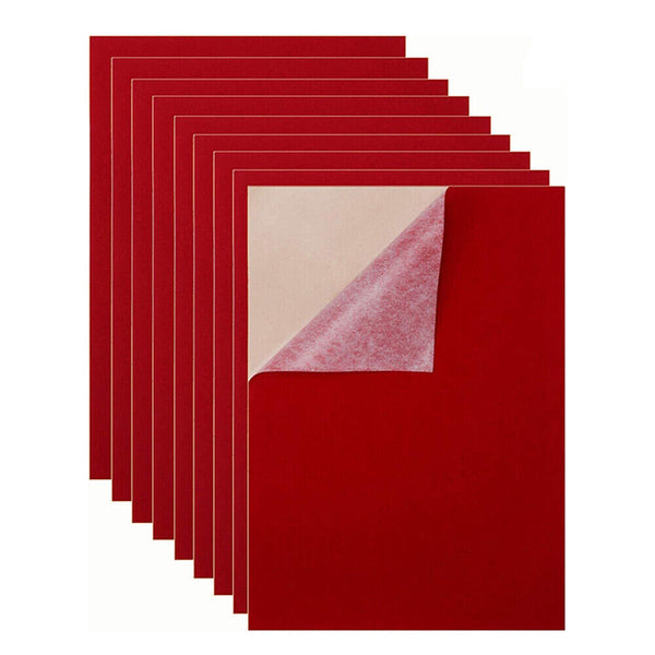 UP 50PCS Felt Fabric Adhesive Sheets Multipurpose Velvet Sheet Sticky Glue