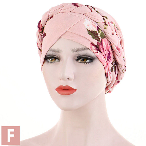 Women's Floral Chemo Cap Cancer Hat Muslim Hair Scarf Turban Hijab Head Wrap NEW