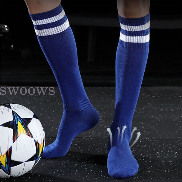 Up 3 Pair Kids Adult High Knee Football Sport Socks Footy Soccer Baseball Hockey