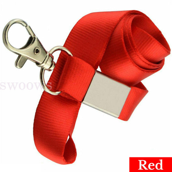 Up 50 Lanyard ID Badge Business Card Key Holder Ring Case Pocket Neck Clip Strap