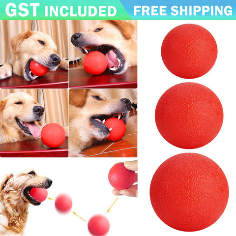 Solid Training Toy Rubber Ball Pet Puppy Dog Chew Play Fetch Bite Bouncy TPRBall