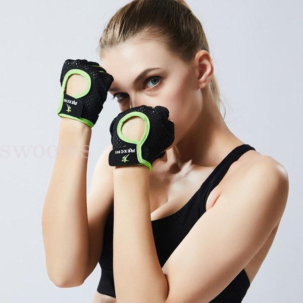 Women Fitness Gym Training Gloves Half Finger Gel Weight Lifting Workout Gloves