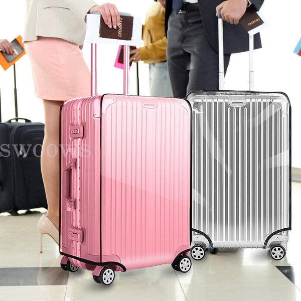 Transparent Waterproof PVC Travel Luggage Protector Clear Suitcase Cover 26"-30"