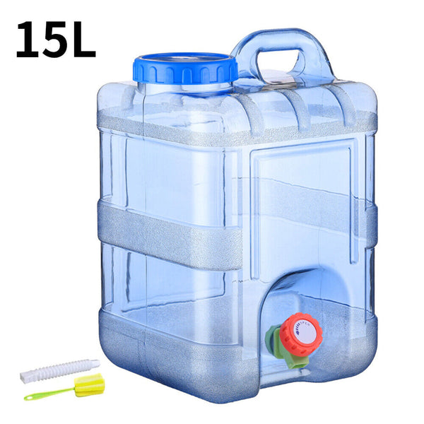 Portable Water Bucket Camping Water Container Outlet Tap Barrel Outdoor 5-25L