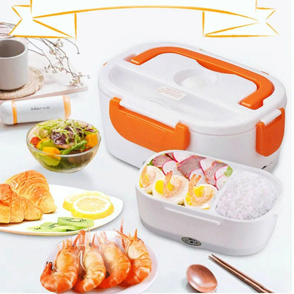 Portable Electric Heated Car Plug Heating Lunch Box Bento Food Warmer 12-24V AU