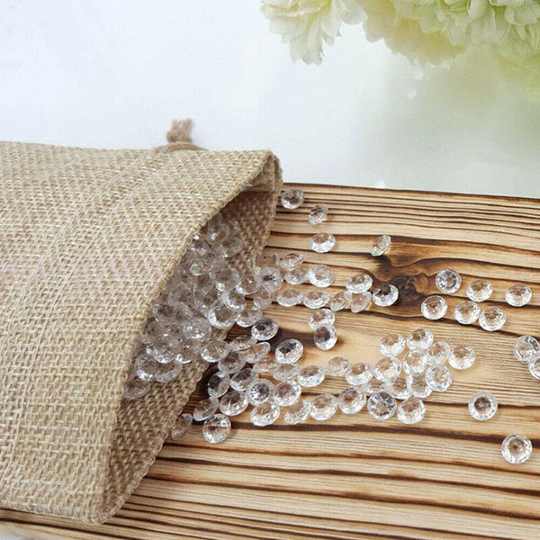 Up 150x Burlap Gift Bags Wedding Hessian Jute Bags Linen Jewelry Pouches For Diy