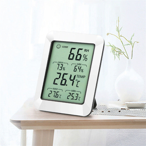 Digital LCD Humidity Meter Indoor Outdoor Hygrometer Thermometer Temperature