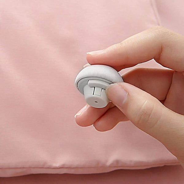 up 32x Bedding Duvet Quilt Cover Snaps Fixing Clips Fastener Holder Gripper Clip