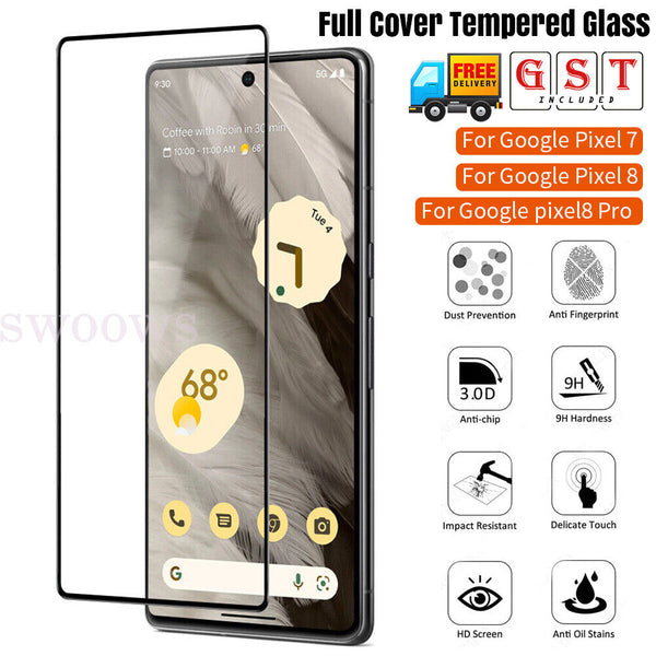 Premium Tempered Glass Screen Protector For Google Pixel 8 Pro 7 6 Pro