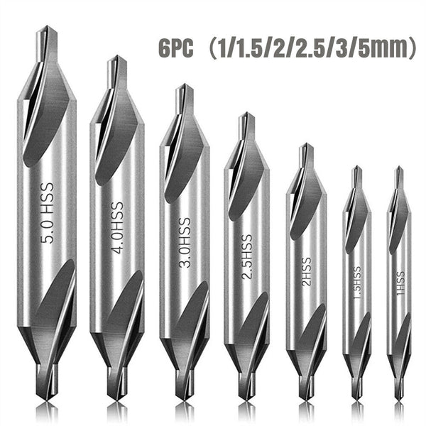 10PCS HSS Center Drill Countersink Bit Lathe Mill Tooling Set 1/1.5/2.5/3.15/5mm