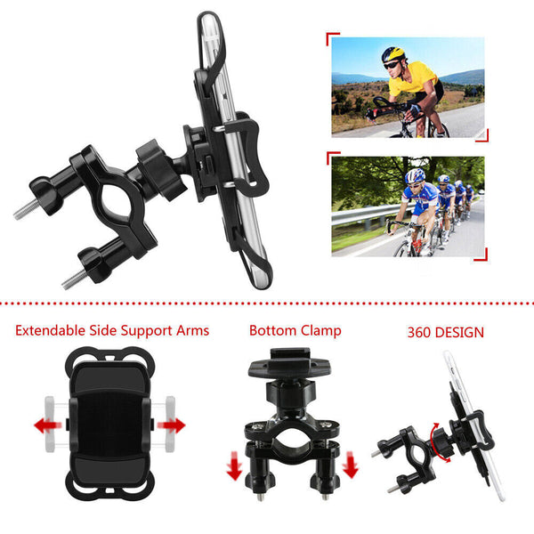 Mobile Phone Holder Bracket Mount For Motorcycle Bicycle Bike MTB Handlebar