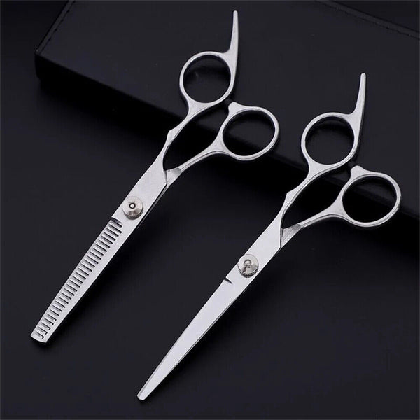 2pcs 6" Salon Hairdressing Scissors Hair Barber Professional Cutting Thinning