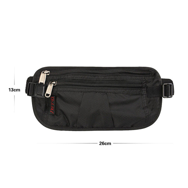 Travel Passport Waist Pouch Security Bag Blocking Cards Wallet & Money Belt