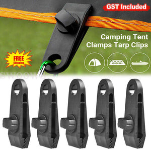 5-100PCS Awning Tarp Tent Clips Canvas Clamps Heavy Duty Camping Survival Grip