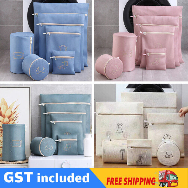 Set Of 6 Mesh Washing Bag Pack Laundry Bags Lingerie Delicate clothes Wash Bags