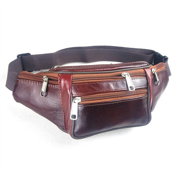 1/2 PCS Bum Bag Leather Fanny Pack Festival Money Pouch Travel Waist Belt Wallet