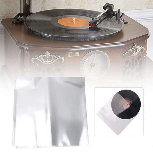 UP 200X Sleeves Outer LP Music Durable for 12" Vinyl Record Plastic Record Cover