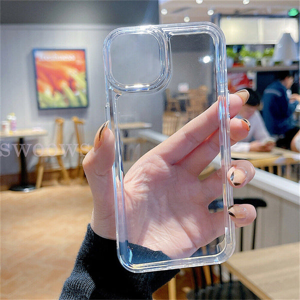 Clear Shockproof Bumper Back Case Cover For iPhone 14 Pro 13 Pro Max