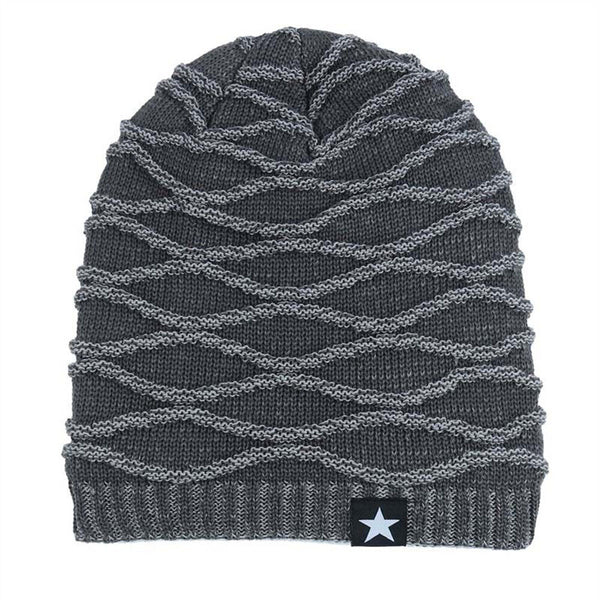 Men Knitted Thermal for Slouch Beanie Hat Winter Fleece Lined Warm Skull Ski Cap