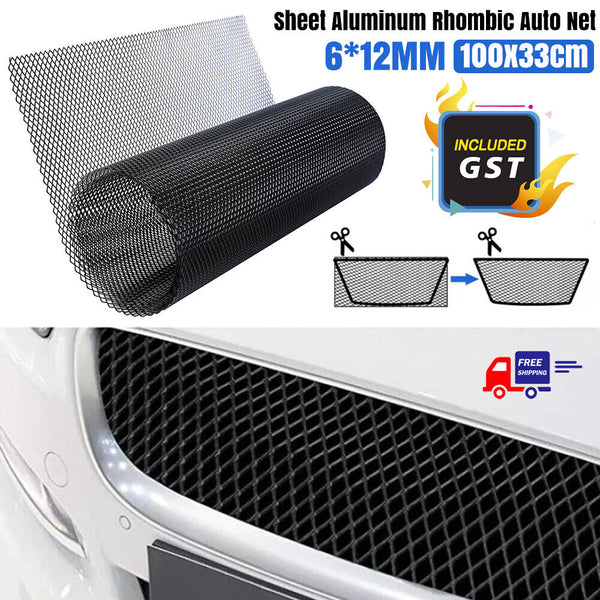 Universal Car Grille Mesh Net Sheet Aluminum Rhombic Auto Net Mesh Grill 40x13''