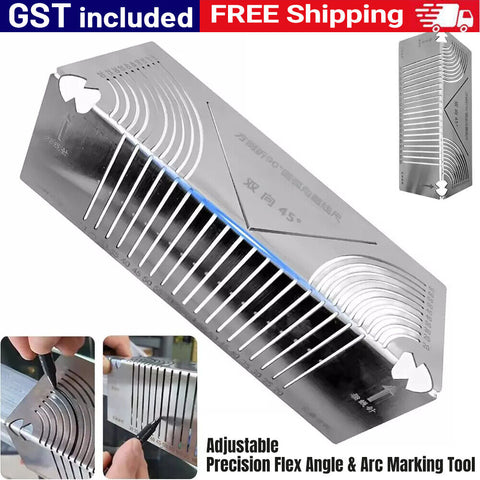 Precision Flex Angle & Arc Marking Tool Adjustable Linear Arc Scriber 20-100mm