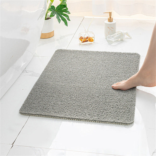 Anti Slip Loofah Shower Rug Bathroom Bath Mat Carpet Water Drains Non Slip AU