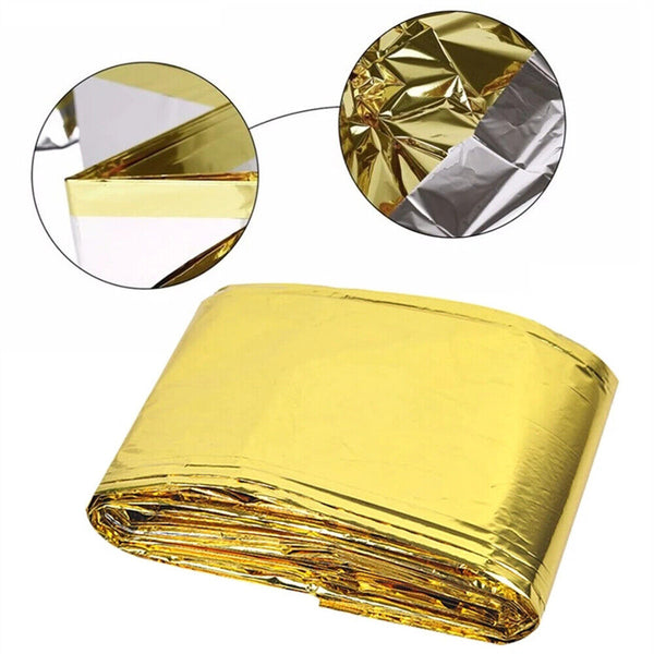 1-3x Space Blanket Thermal Thermo Foil Emergency Camping Rescue First Aid
