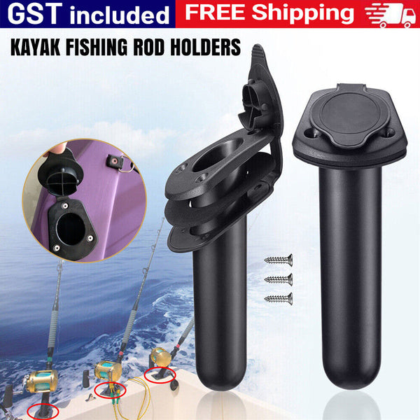 1/2X With Cap Cover Fishing Boat Rod Holder for Kayak Pole Bracket Flush Mount