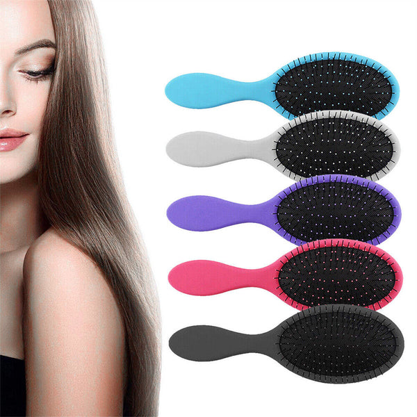 Wet Comb Bristle Brush Professional Salon Detangling Hairbrush Scalp Massage