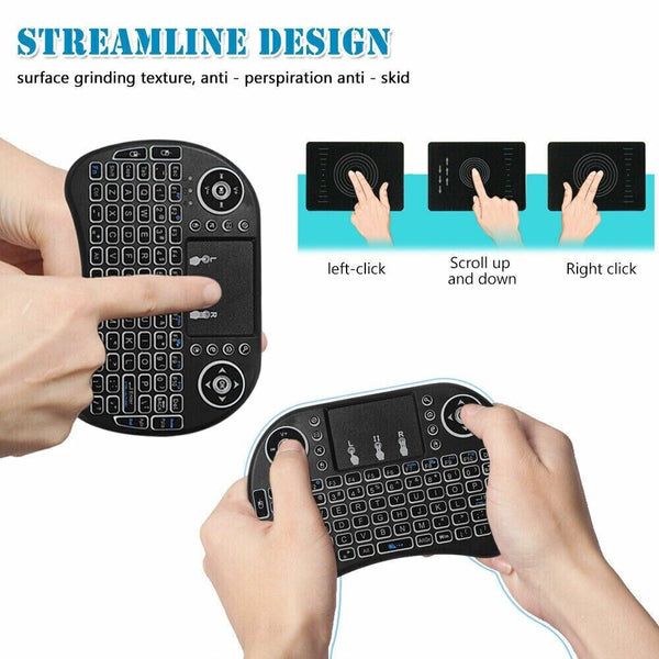 Mini Wireless Remote Keyboard for Smart TV Android Box i8 2.4GHz with Touchpad