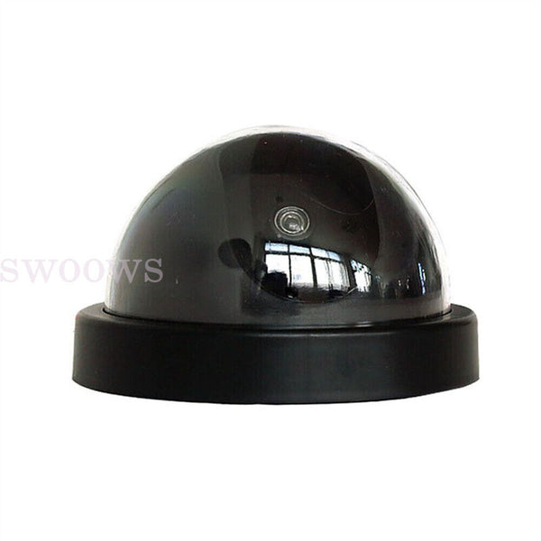 Dome Dummy Home Security Surveillance Camera W/ Simulated IR Flashing Red HOME