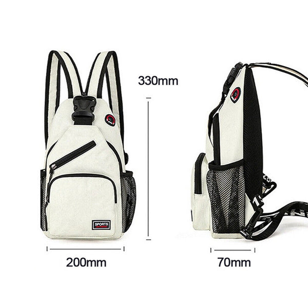 Men Women Sling Bag Chest Fanny Packs Cross Body Travel Sports Shoulder Backpack