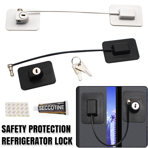 Refrigerator Lock Fridge Cabinet Child Safety Window Door Drawer Latches w/ Keys