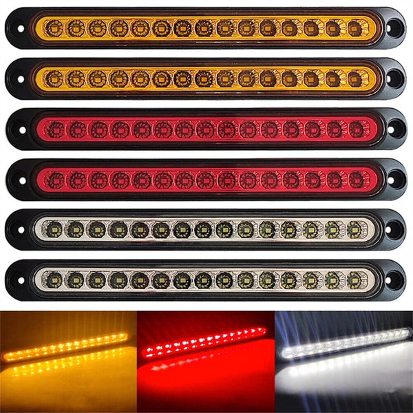 6x15LED Tail Lights Brake Indicator Reverse Slim Strip RV Trailer Light UTE STOP