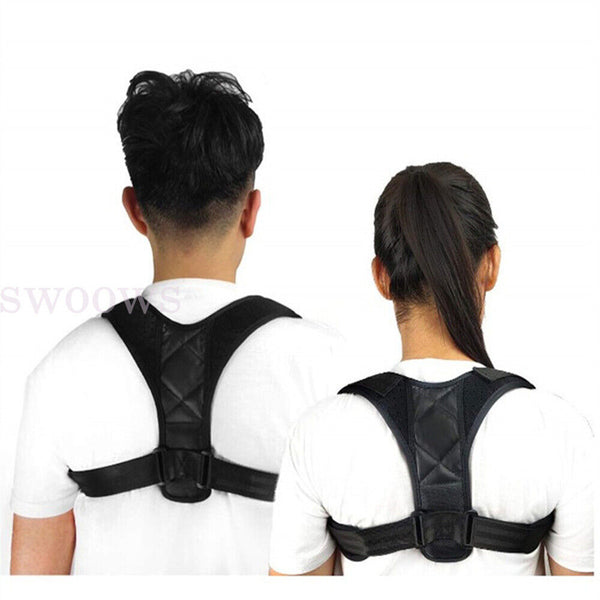 Posture Corrector Adjustable Shoulder Back Support Belt Straightener Brace Strap