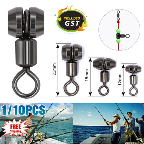 UP50x 3 Way Method Feeder Swivel Black 3 Way Swivel Ring Fishing Accessories