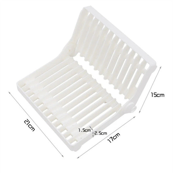 Folding Dish Plate Drying Rack Holder Drainer Kitchen Storage Organizer Stand AU