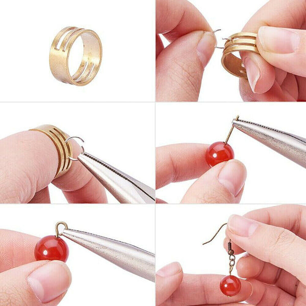 DIY Jewellery Making Kit Wire Findings Pliers Starter Tool Earring Case Supplies