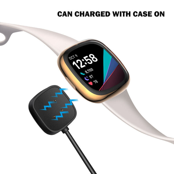 1mUSB Charging Cable Charger Dock Sync Data For Fitbit Versa 3 4/Inspire 2/ACE 3